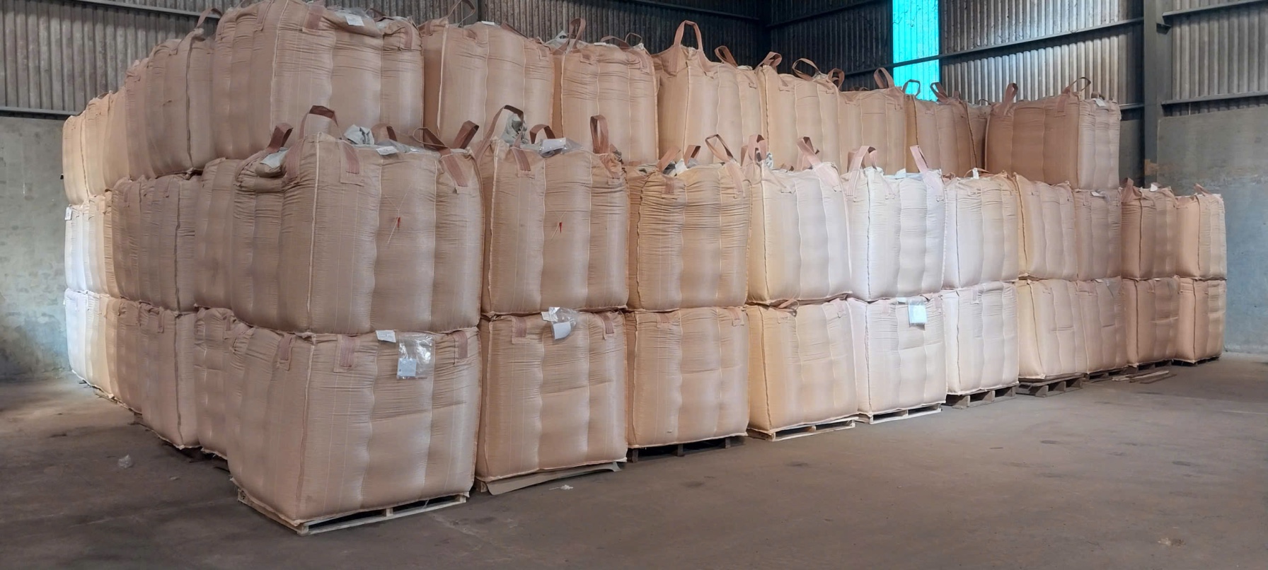 A&T Green coffee beans warehouse