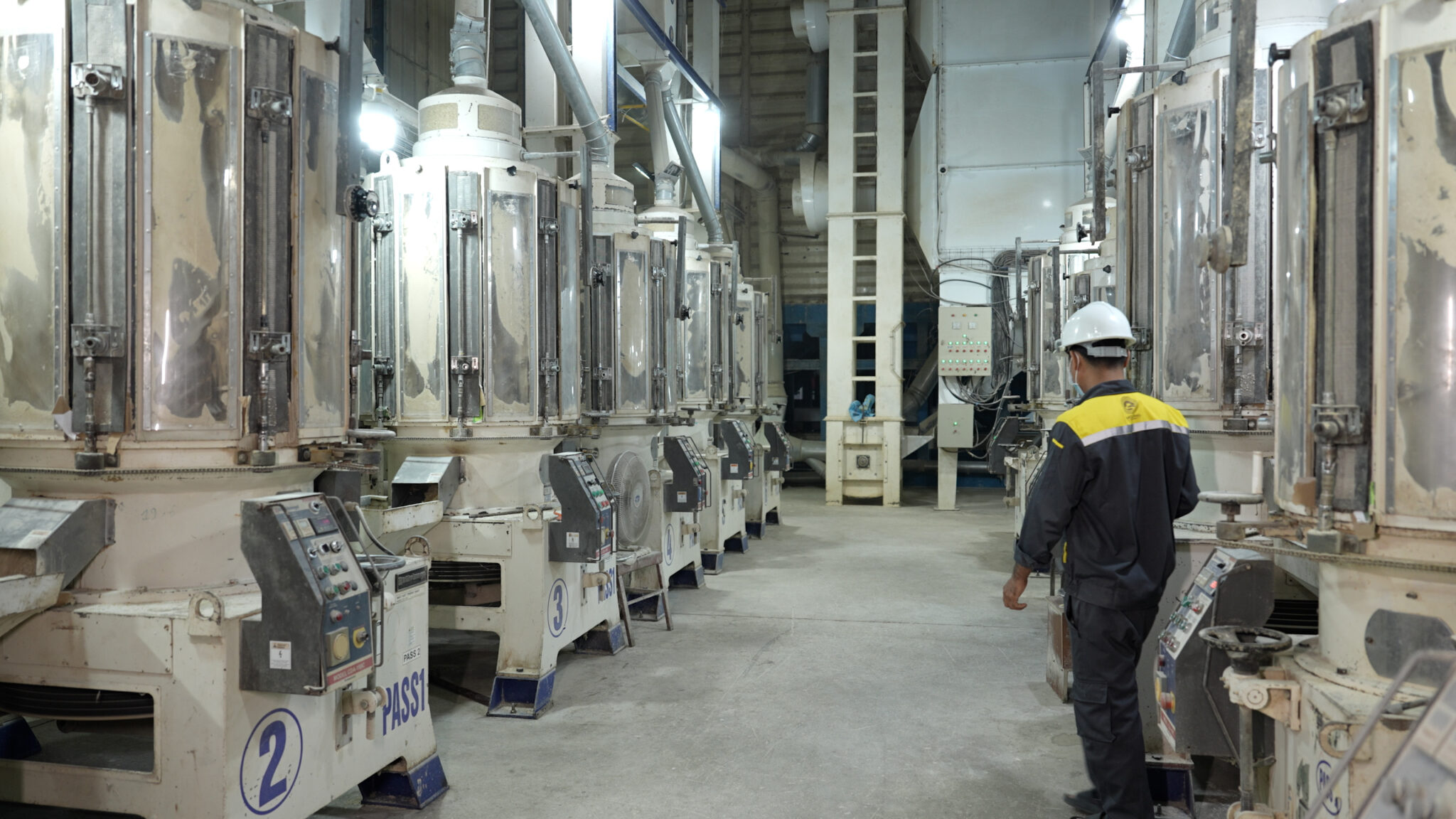 Inside the factory